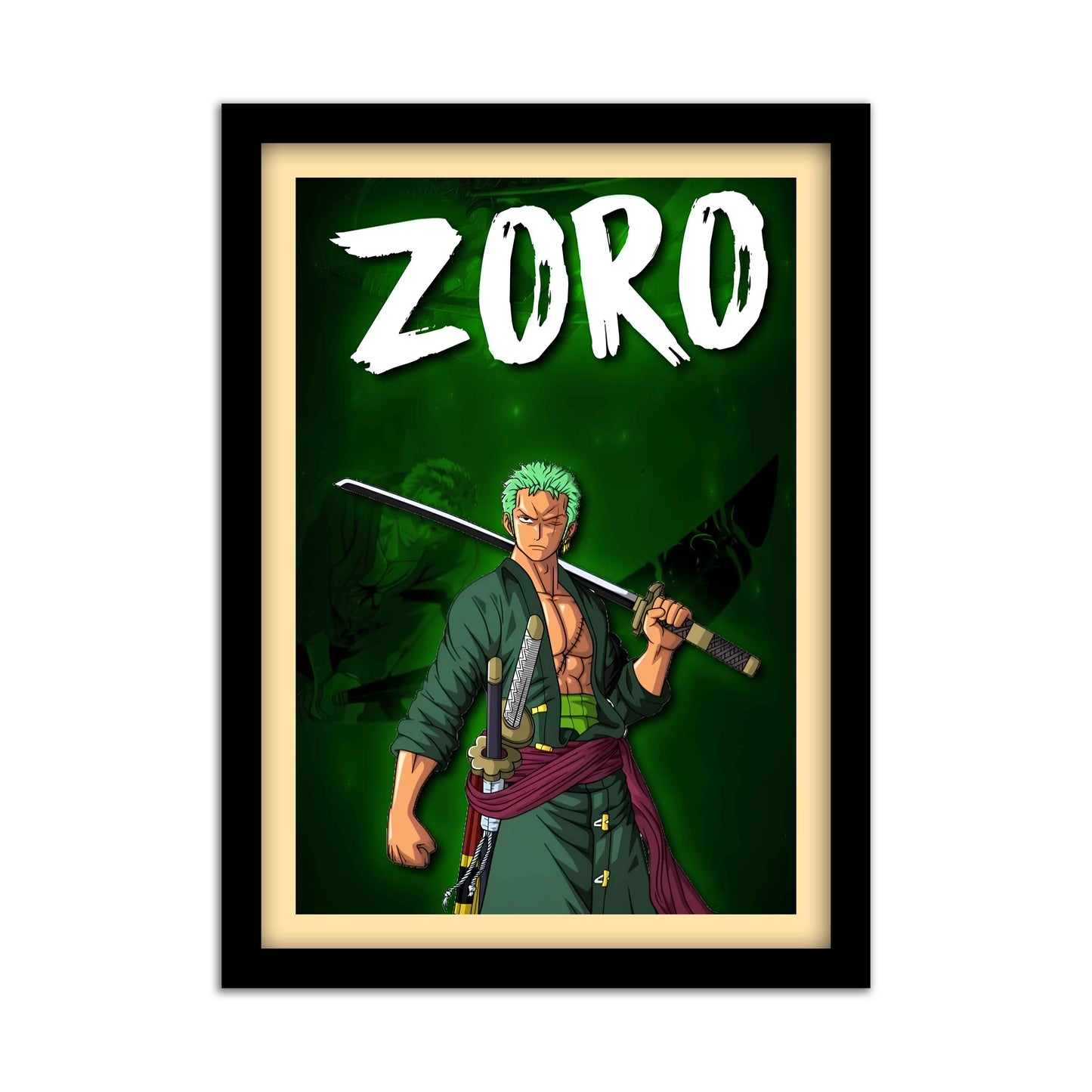 ZORO Anime Frame (13*9 inch)