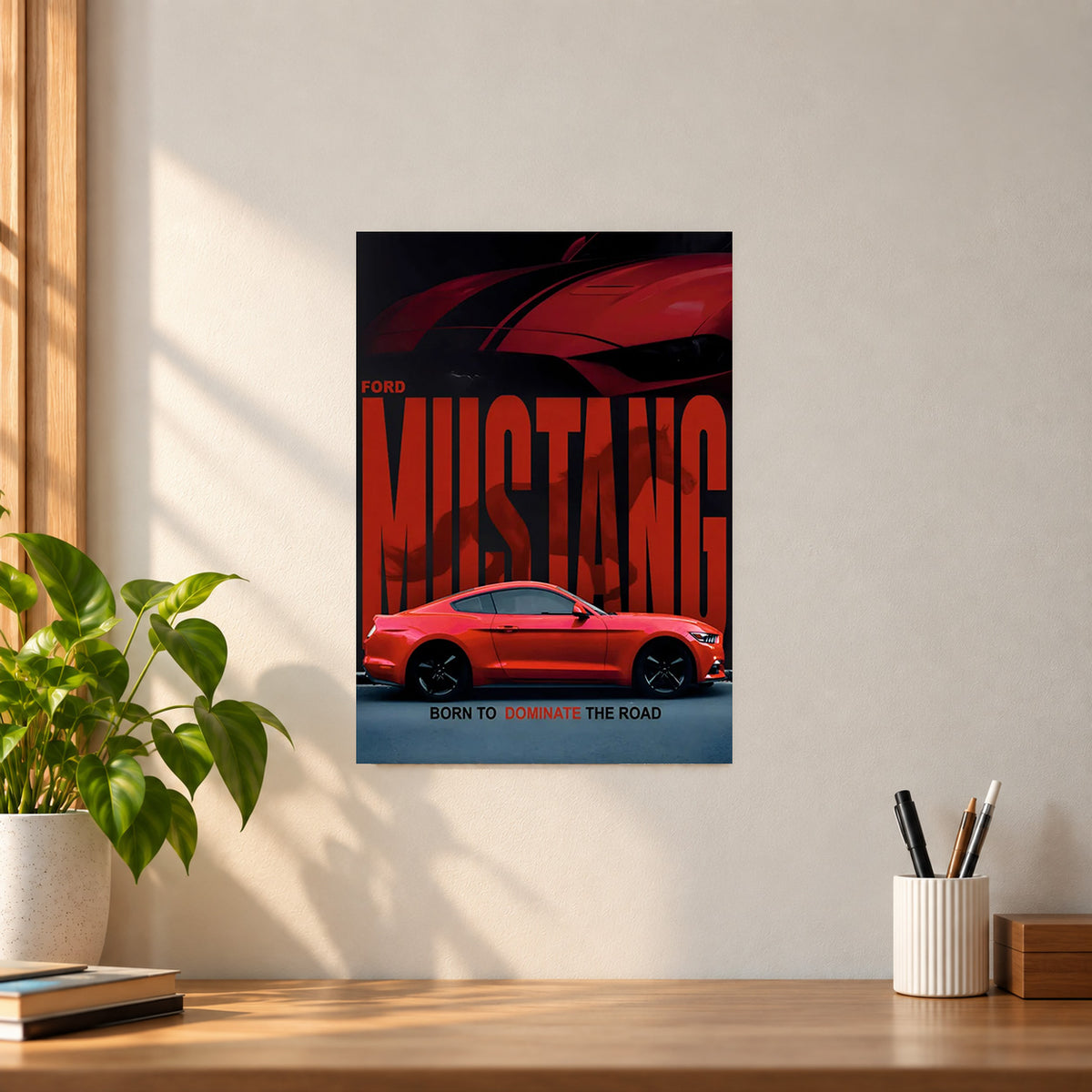 Car Ford Mustang Poster || Car & Automotive Wall Art