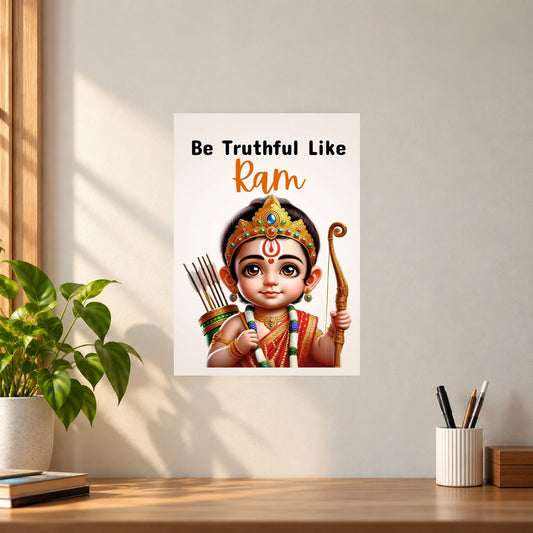 Spiritual Truthful Ram Ji Poster || Shri Ram Spiritual Wall Art