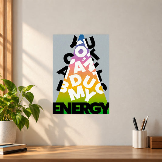Motivation Energy Motivation Poster || Inspirational Wall Art