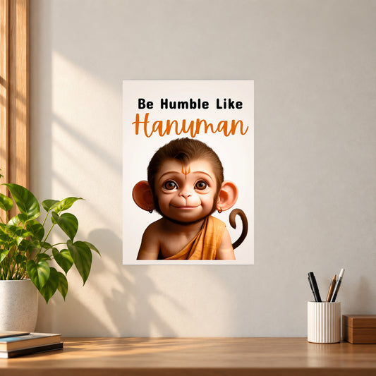Spiritual Hanuman Ji Poster || Spiritual & Devotional Wall Art