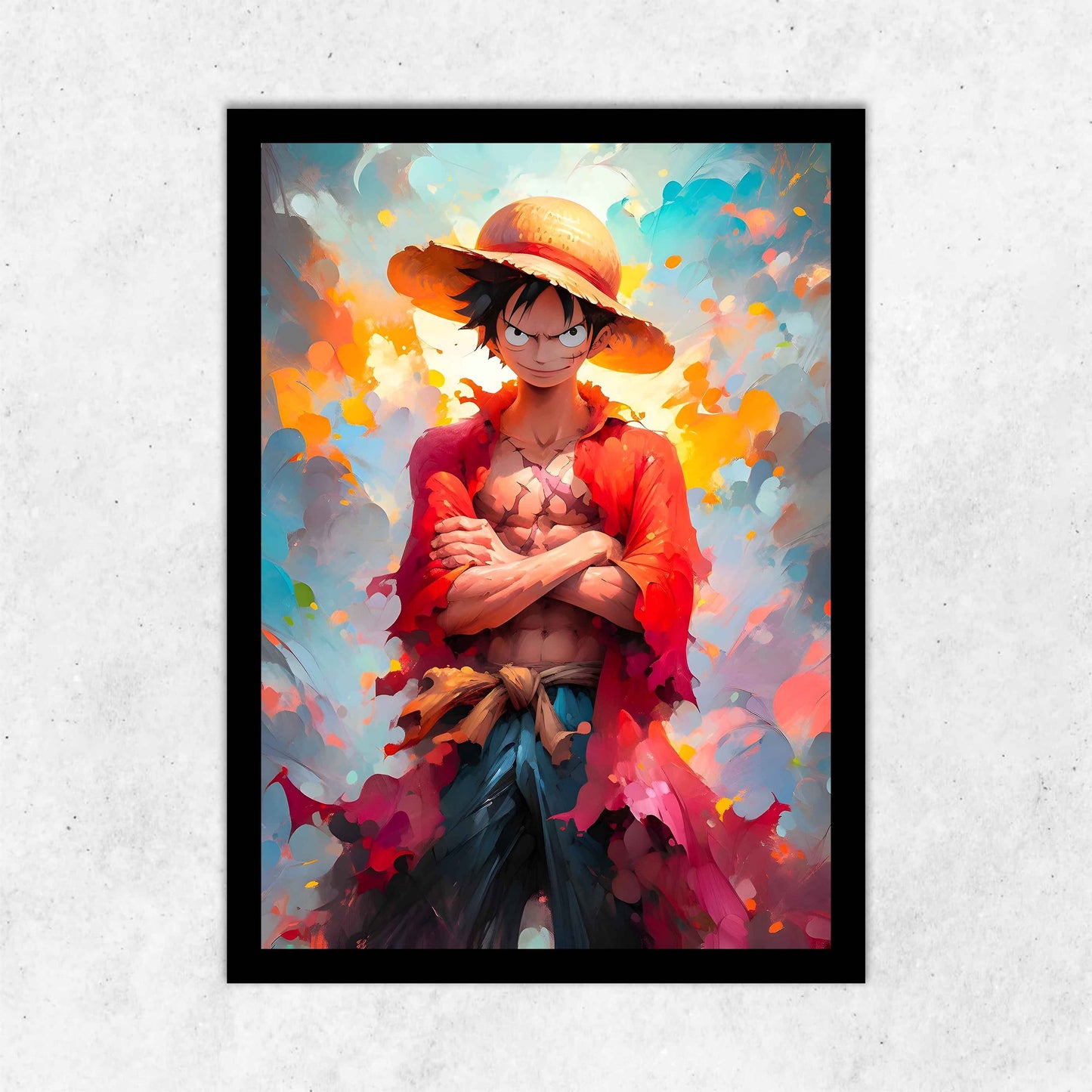 Luffy One Piece Frame (13*9 inch)
