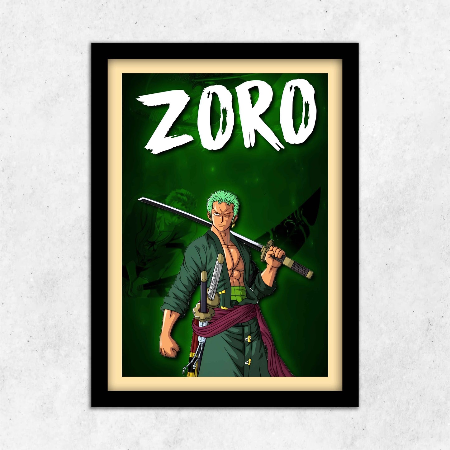 ZORO Anime Frame (13*9 inch)