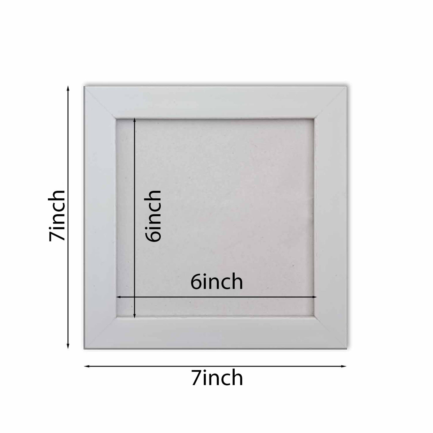 FRAME RANG Set of 6 Black/ White 6x6 Inch Mini Photo Frames | Wall & Tabletop Frame Set for Home & Décor