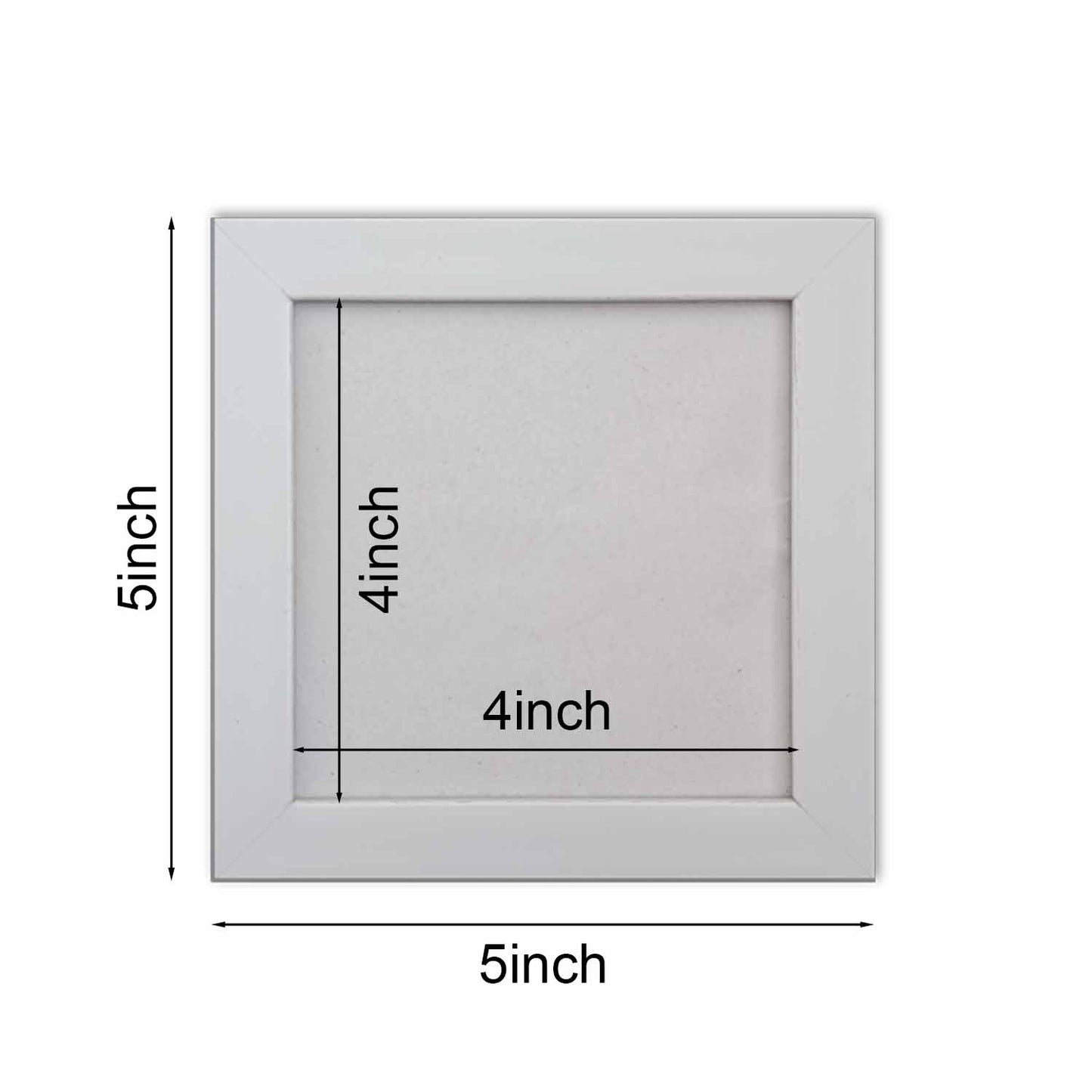 FRAME RANG Set of 10 Black/ White 4x4 Inch Mini Photo Frames | Wall & Tabletop Frame Set for Home & Décor