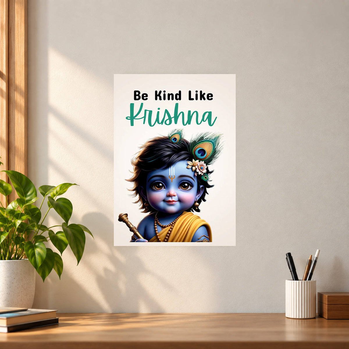 Spiritual Lord Krishna Poster || Spiritual & Divine Wall Art