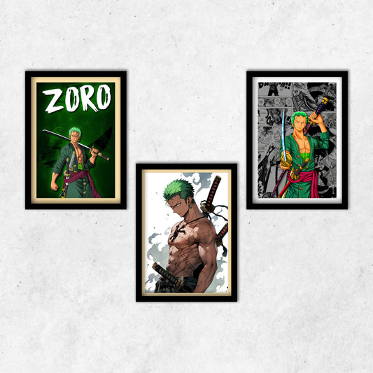 Zoro Frame Combo (3pcs:- 13*9inch)