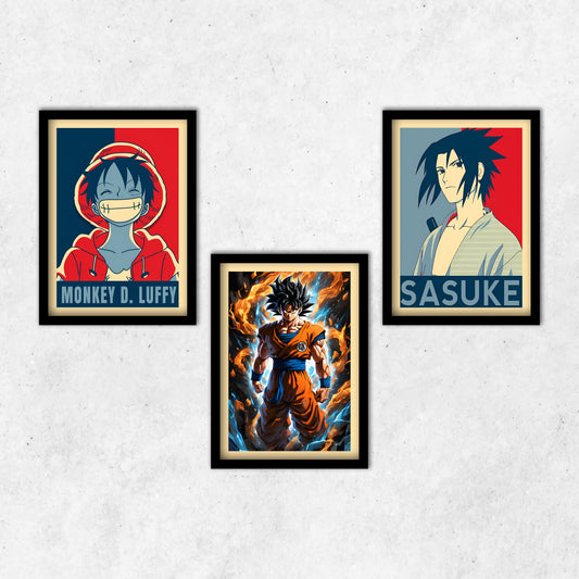 Monkey D Luffy Combo Frame (3pcs:- 13*9inch)