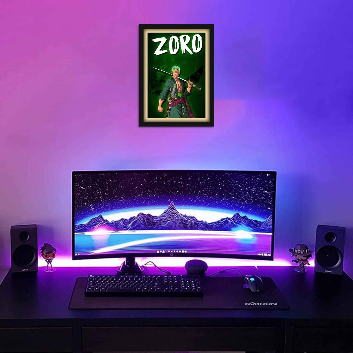 ZORO Anime Frame (13*9 inch)
