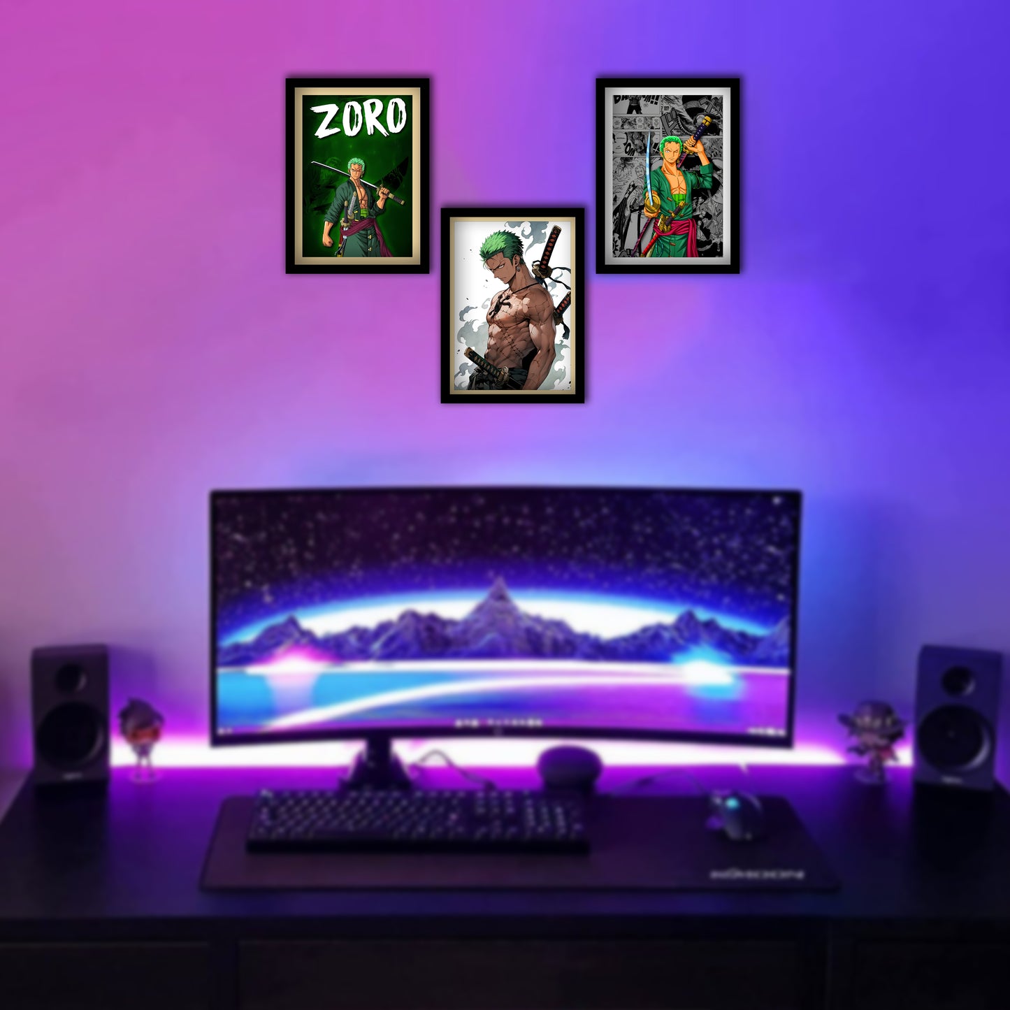 Zoro Frame Combo (3pcs:- 13*9inch)