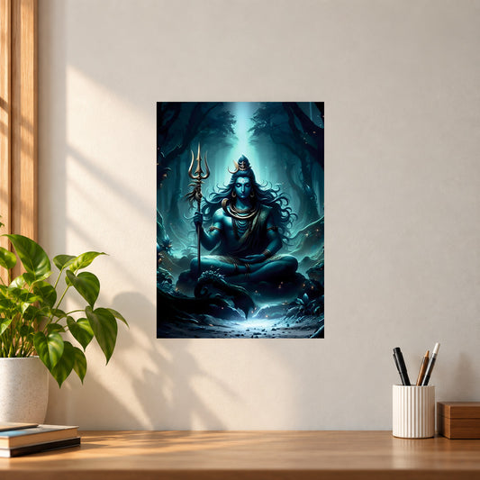 Spiritual Shiva Poster || Lord Shiva Wall Art