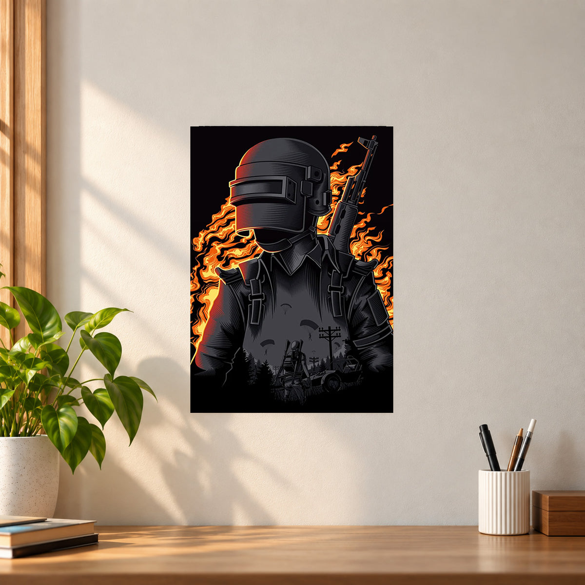 Games BGMI #4 Poster || Battlegrounds Mobile India Gaming Wall Art