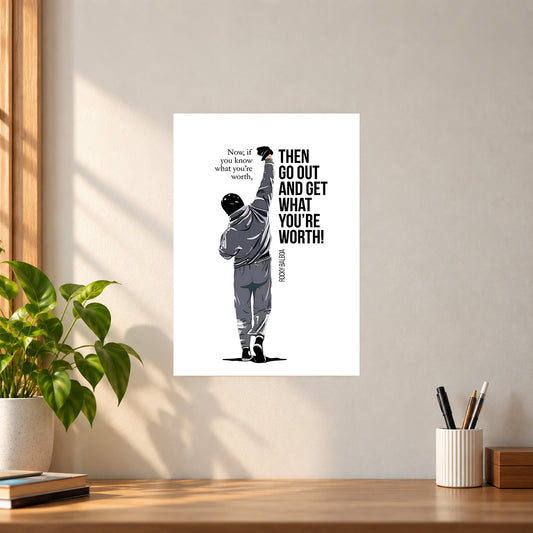Motivation Rocky Motivation Poster || Inspirational Gym Wall Art