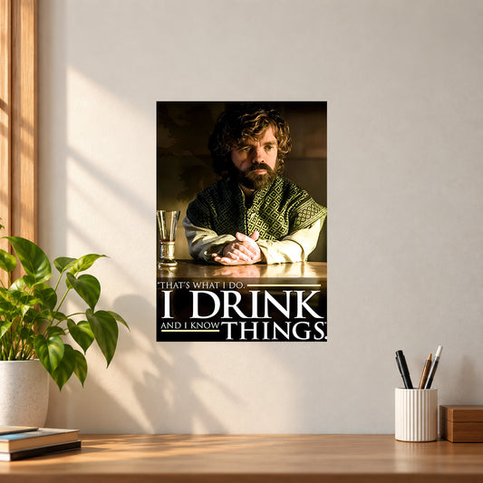 Web-Series I Drink and I Know Things Poster || TV Series Wall Art
