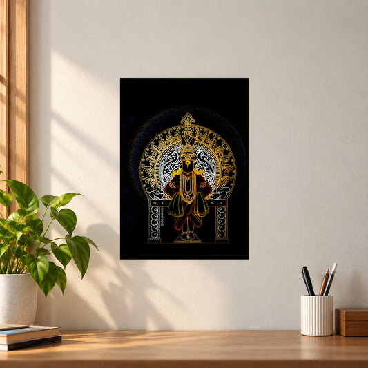 Spiritual Balaji Poster || Lord Balaji Devotional Wall Art