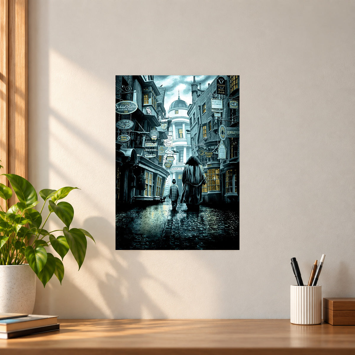 Movies Harry and Hagrid Poster || Fantasy Movie Wall Art