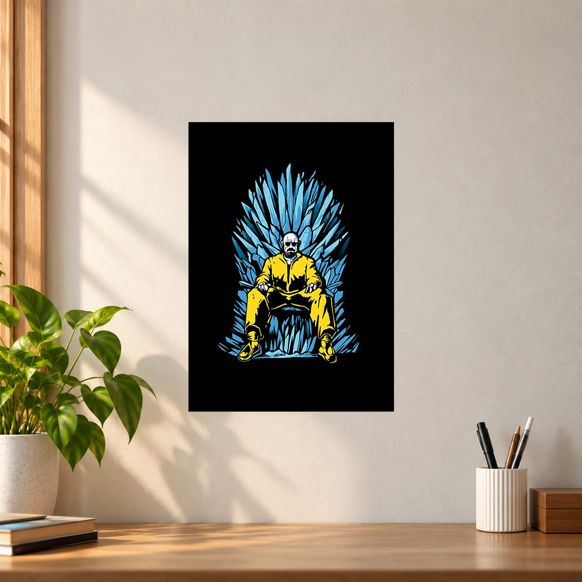 Web-Series Walter White Blue Crystal Poster || Breaking Bad Wall Art