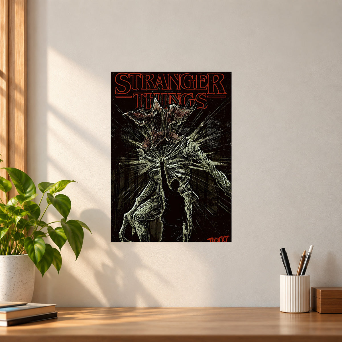 Web-Series The Demogorgon Poster || Stranger Things Horror Wall Art