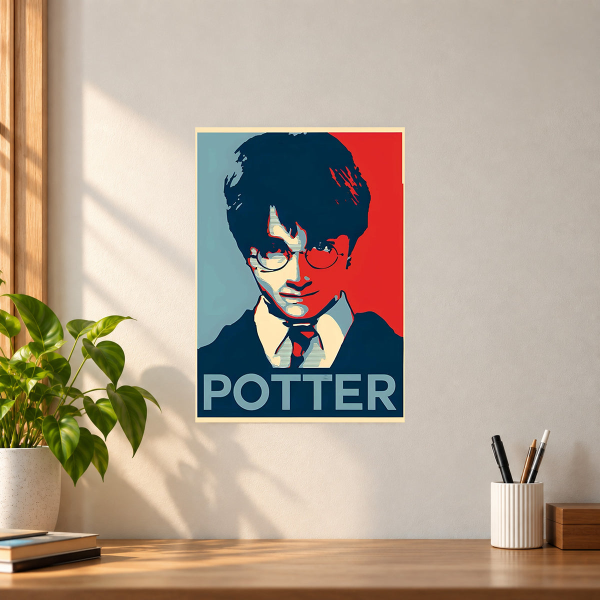 Movies Harry Red & Blue Art Style Poster || Movie-Inspired Wall Art