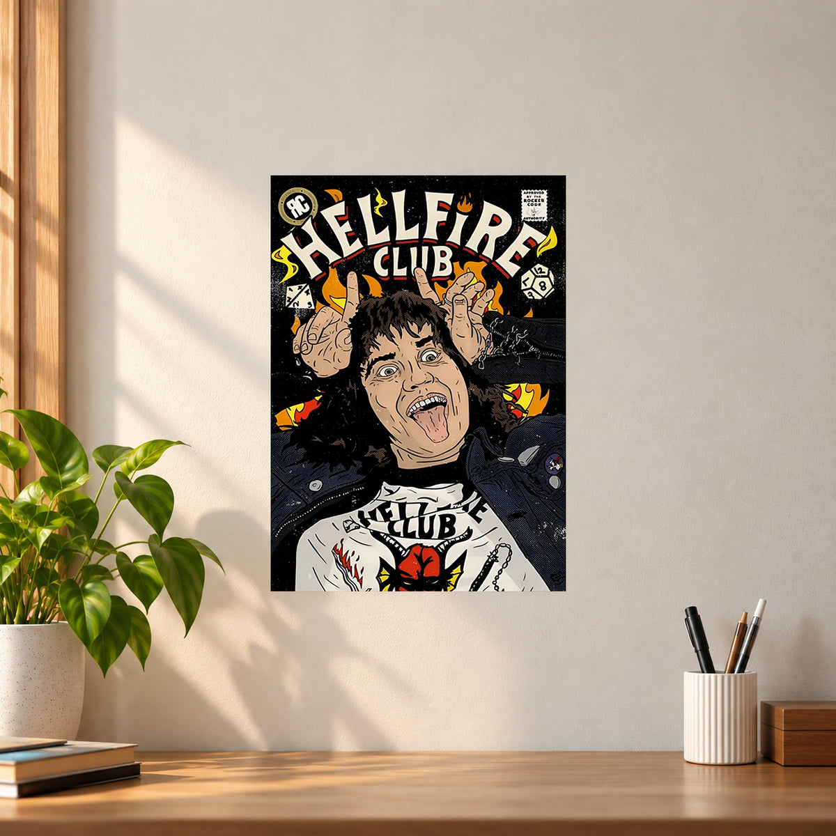 Web-Series Eddie Munson Hellfire Club Poster || Stranger Things Wall Art