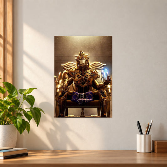 Games Pharaoh Suit BGMI Poster || Gaming Room Wall Art