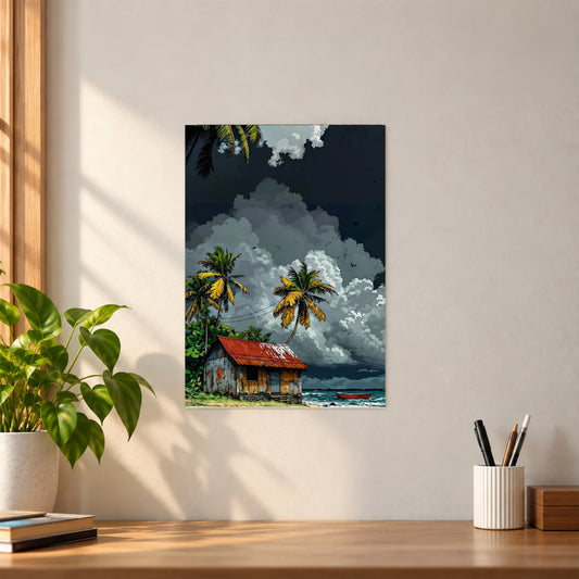 Artistic House Poster || Aesthetic Home Wall Art