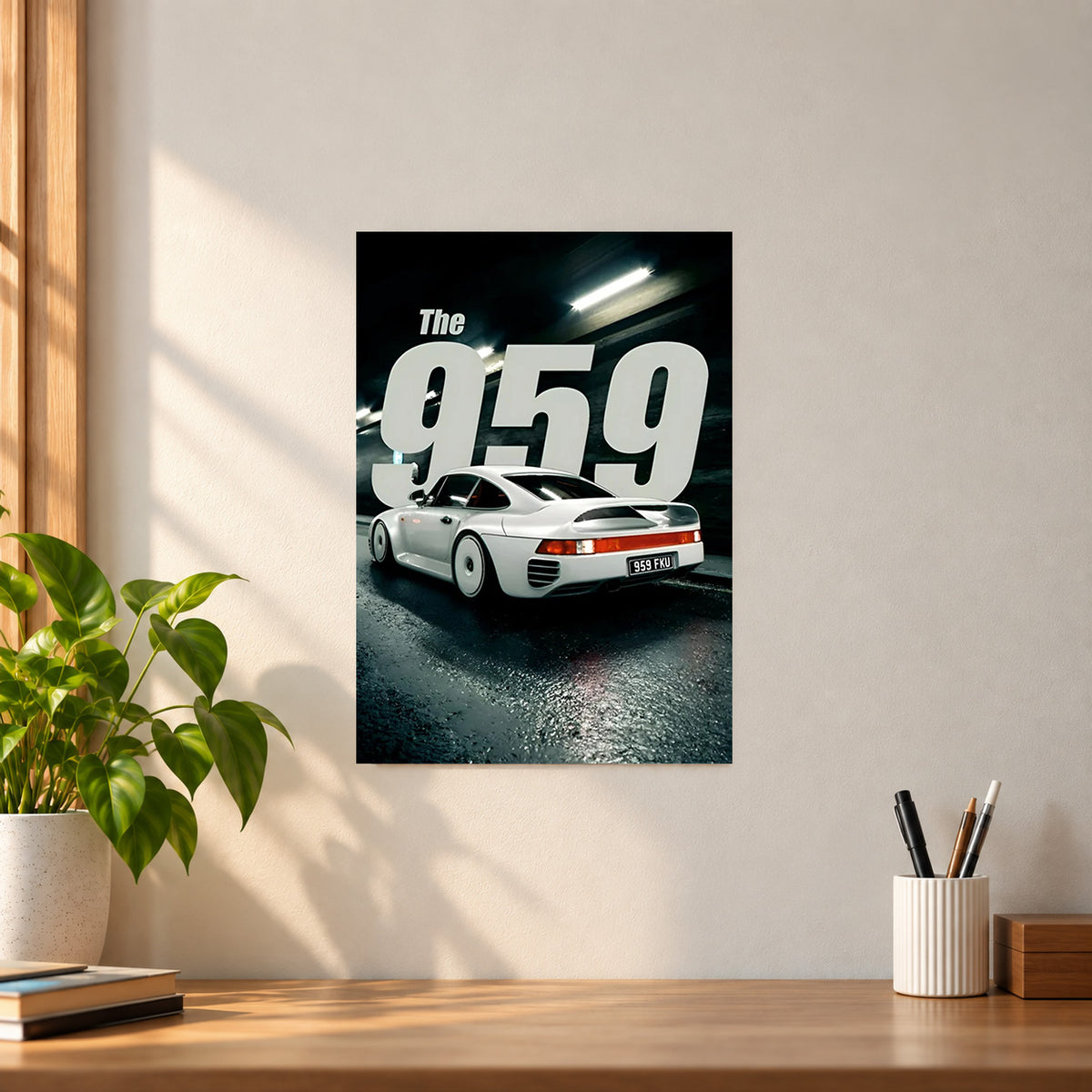 Car Porsche 959 Poster || Classic Car & Automotive Wall Art
