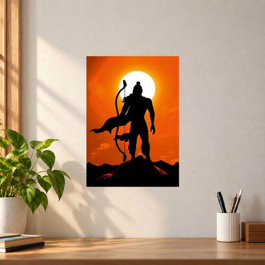Spiritual Jai Shree Ram Poster || Shri Ram Spiritual Wall Art