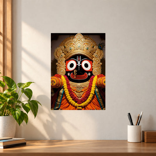 Spiritual Lord Jagannath Ji Poster || Spiritual Devotional Wall Art