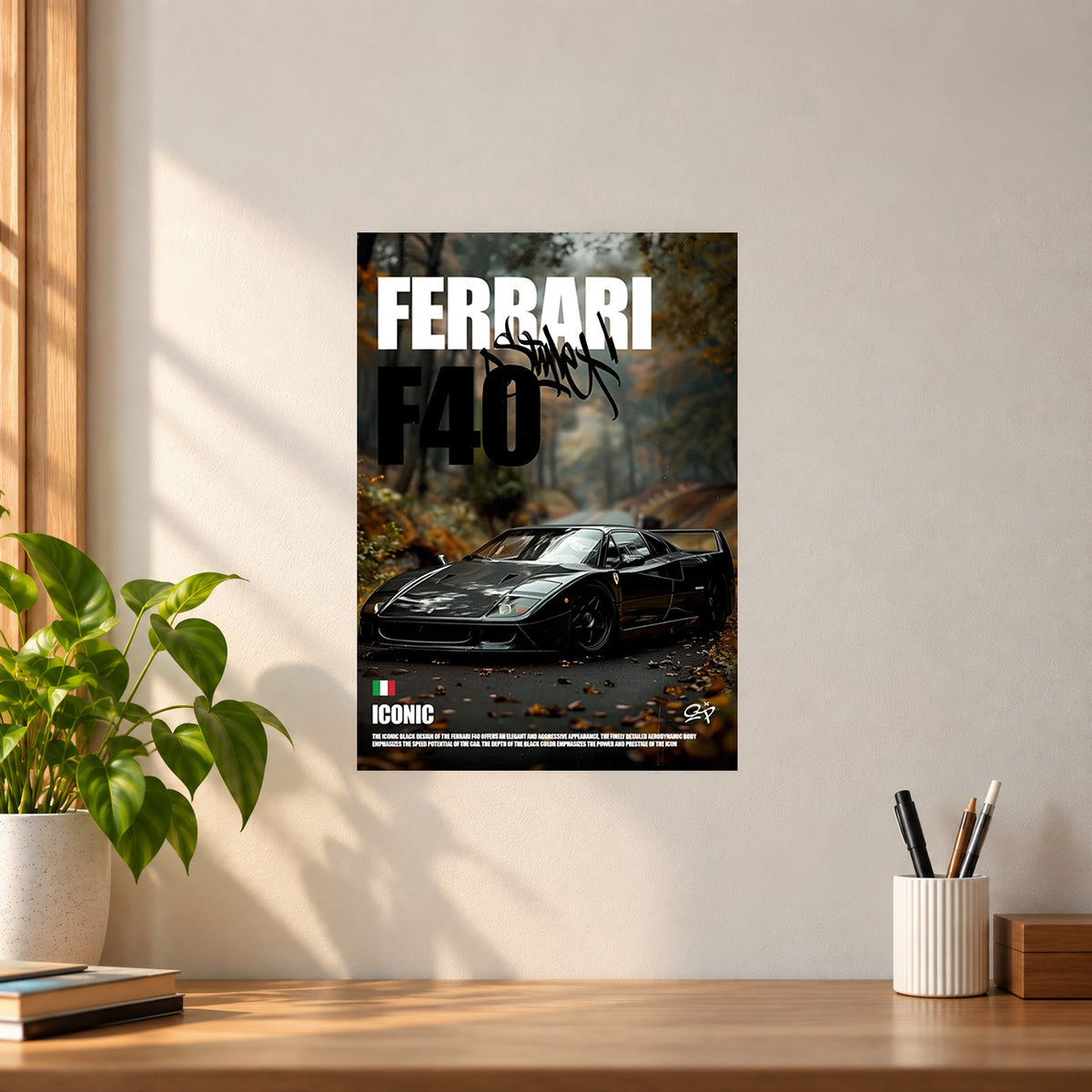 Car Ferrari #1 Poster || Luxury Sports Car Wall Art