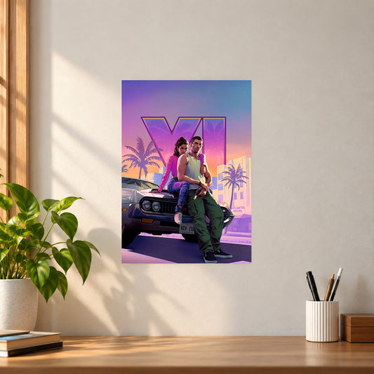 Games Lucia & Jason Poster || Gaming Wall Art