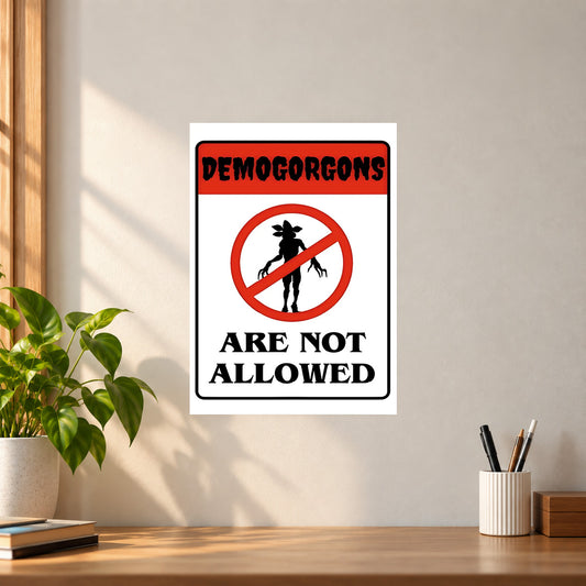 Web-Series Demogorgon Poster || Supernatural Horror Wall Art