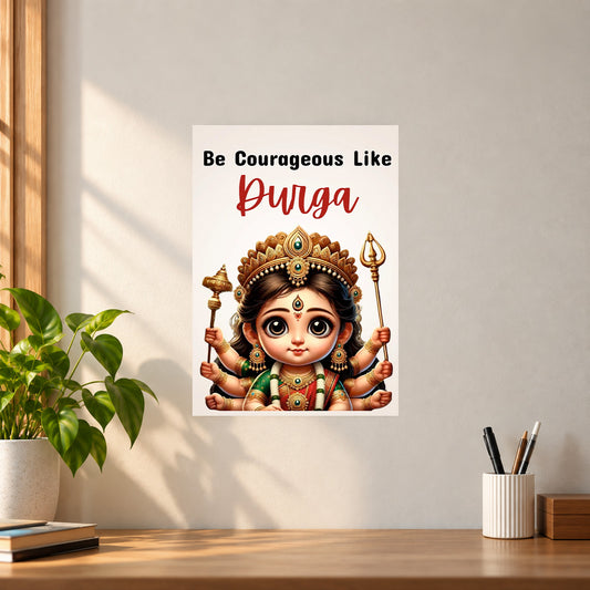 Spiritual Maa Durga Poster || Hindu Devotional Wall Art
