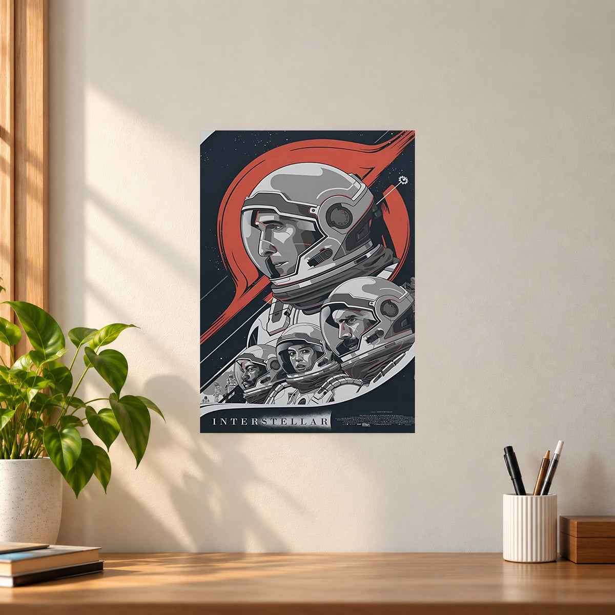 Movies Interstellar Movie Poster || Sci-Fi Space Wall Art