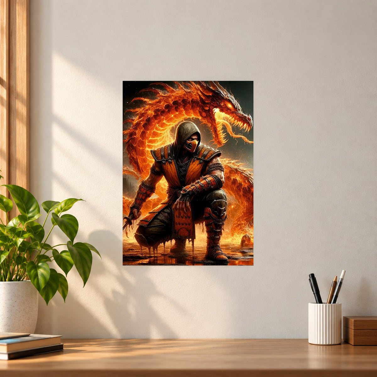 Games Scorpion Mortal Kombat Poster || Gaming Wall Art