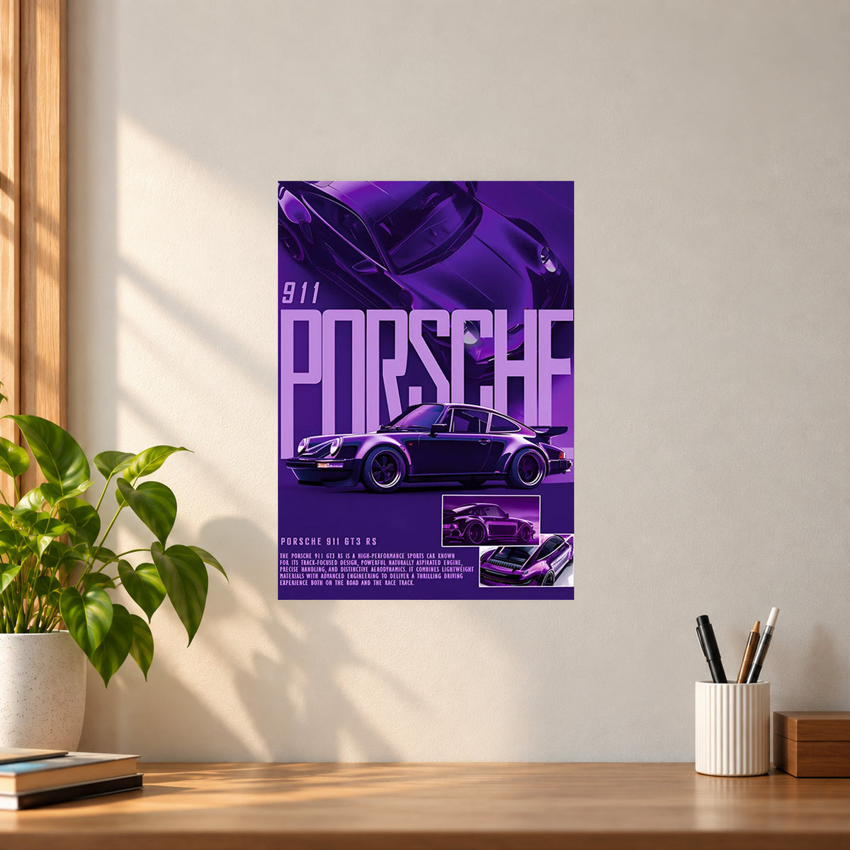 Car Porsche 911 Poster || Sports Car Wall Art