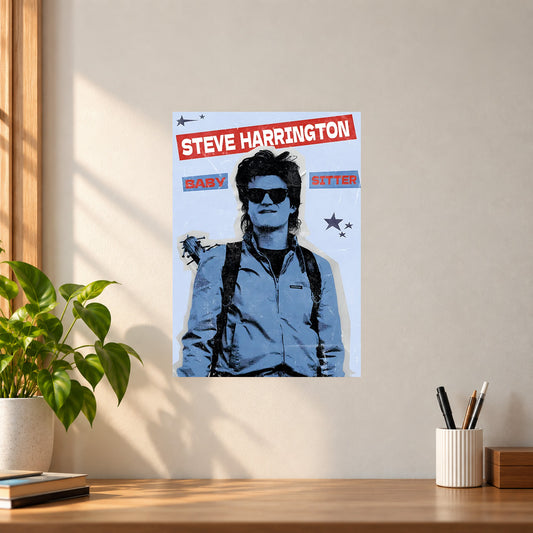 Web-Series Steve Harrington Poster || Stranger Things Wall Art