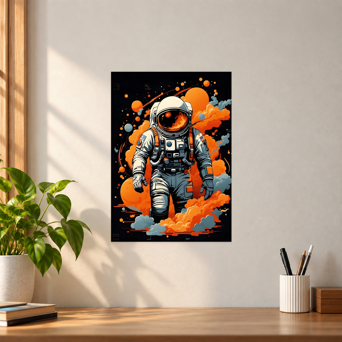 Artistic Astronaut Poster || Space & Adventure Wall Ar
