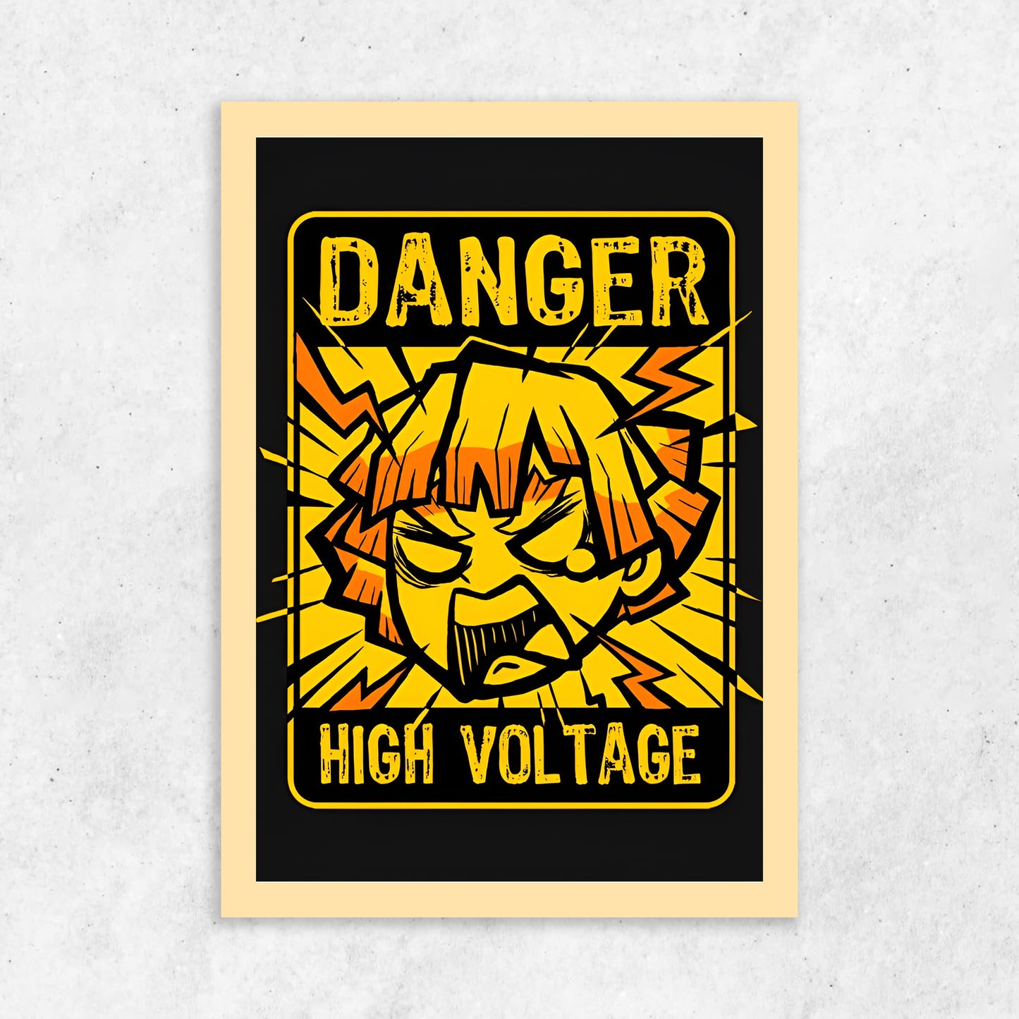 Danger Demon Slayer || Matte Finish Poster