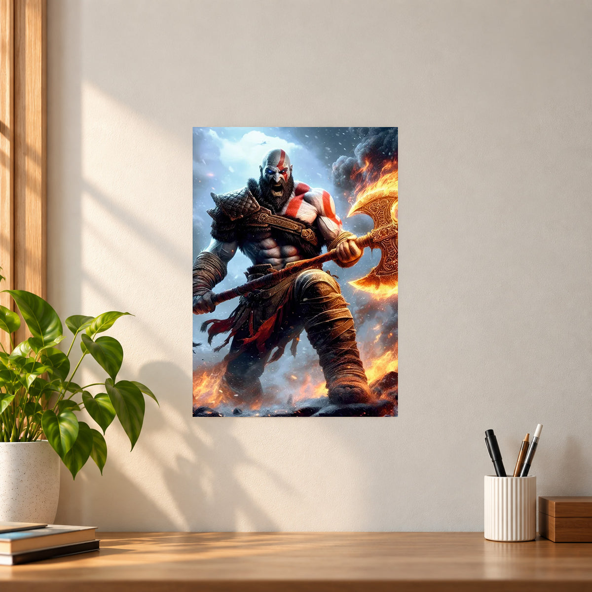 Games God of War Leviathan Axe Poster || Gaming Wall Art
