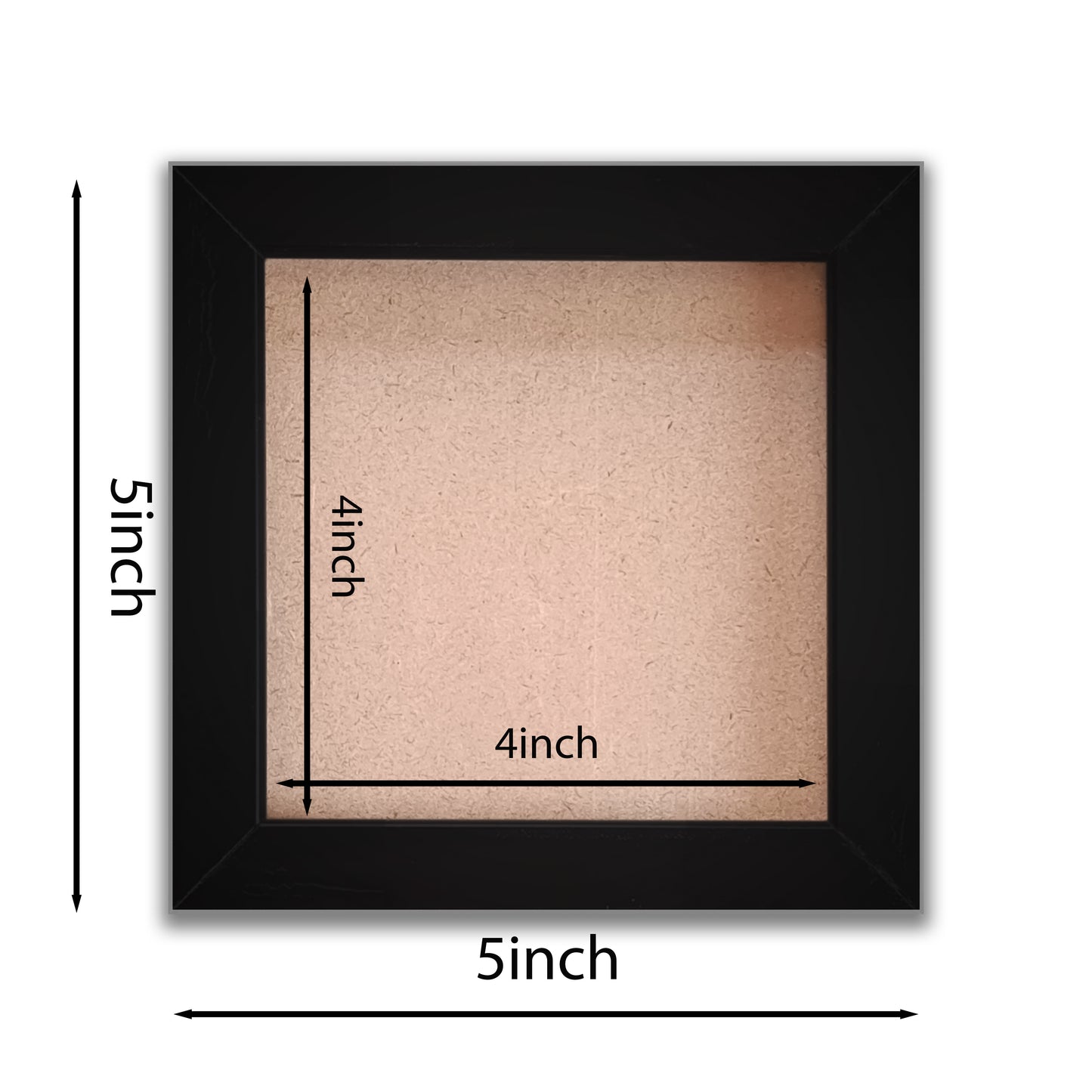 FRAME RANG Set of 6 Black/ White 4x4 Inch Mini Photo Frames | Wall & Tabletop Frame Set for Home & Décor