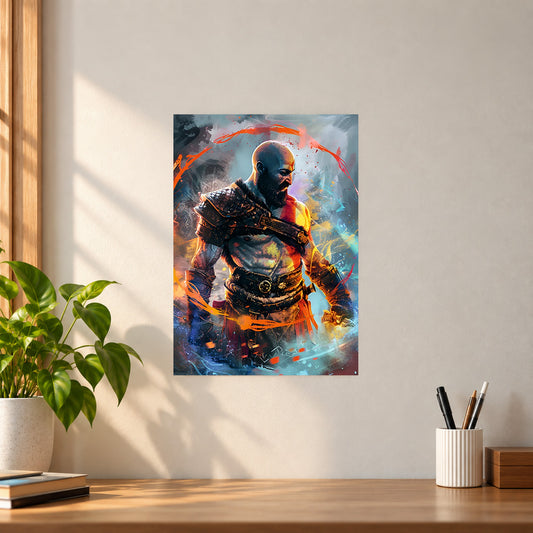 Games God of War Kratos Poster #1 || Gaming Wall Art