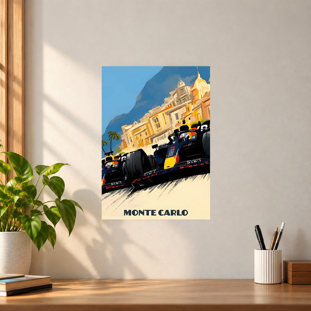 Car Red Bull F1 Car Poster || Formula 1 Racing Wall Art