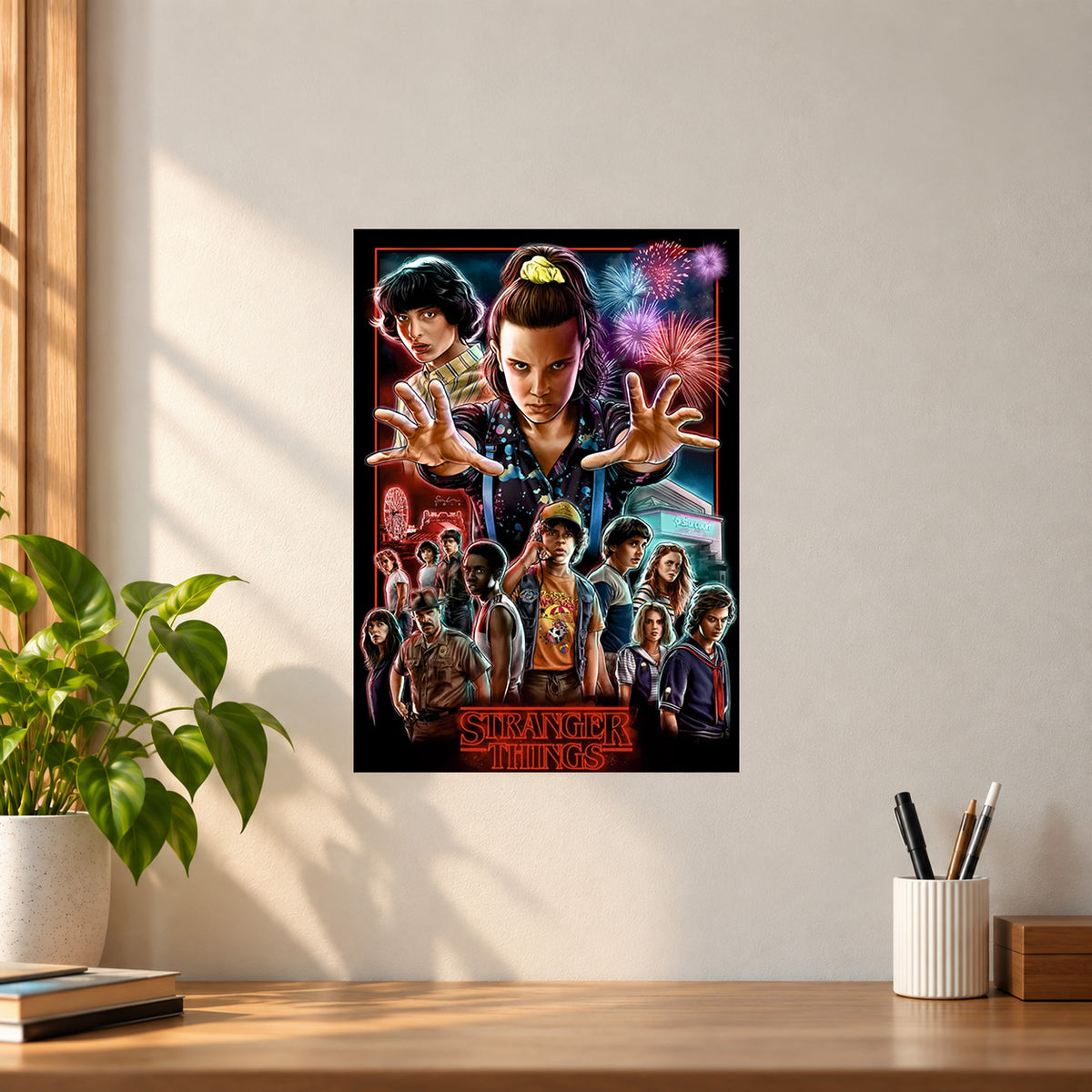 Web-Series Stranger Things All Characters Poster || Web Series Wall Art