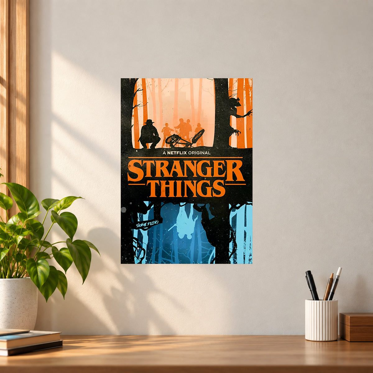 Web-Series Upside Down Poster || Stranger Things Inspired Wall Art