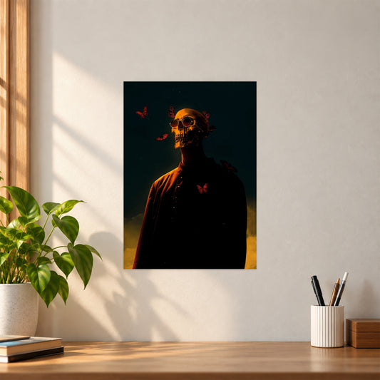 Artistic Artistic Skull Poster | Dark & Edgy Wall Art