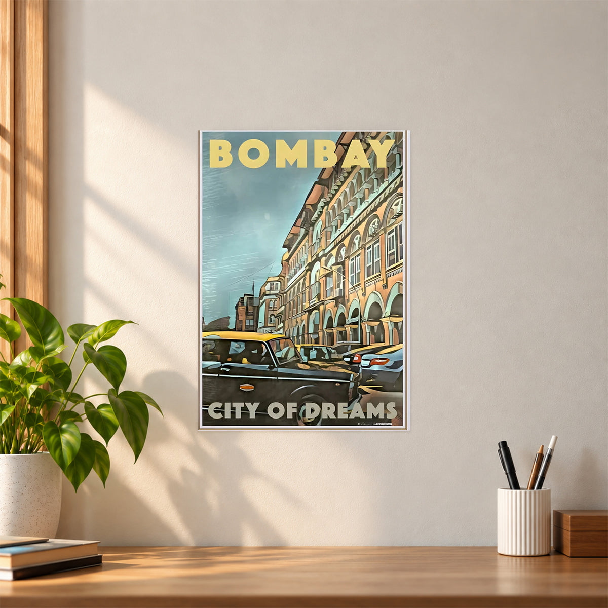 Artistic Bombay Poster | Artistic Mumbai City Wall Art
