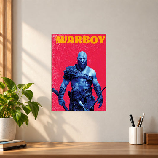 Games God of War and Atreus Poster || Gaming Wall Art