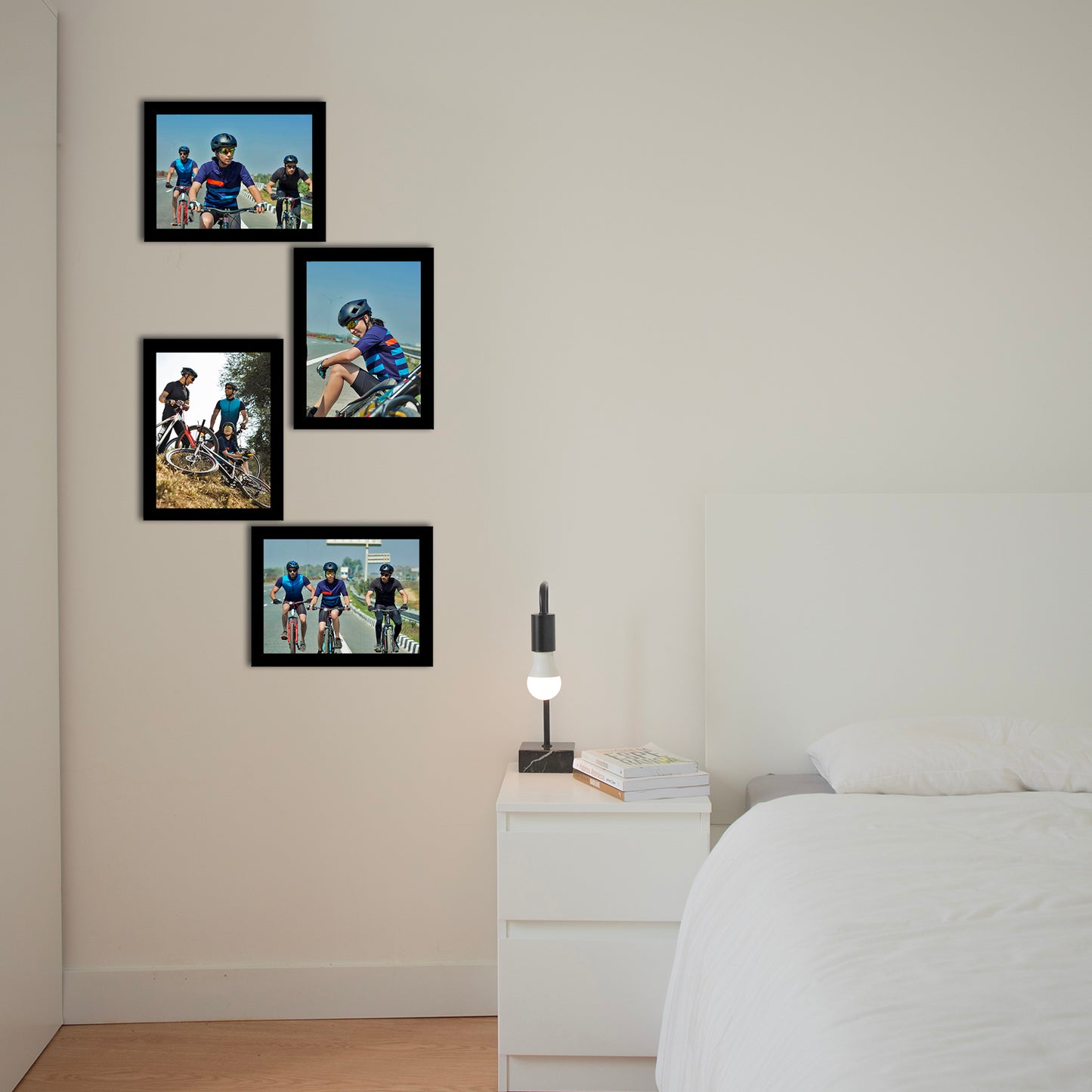 FRAME RANG Set of 4 Black Photo Frames (4 – 6x8 Inch) | Wall Photo Frame Set for Home Décor & Gallery Wall
