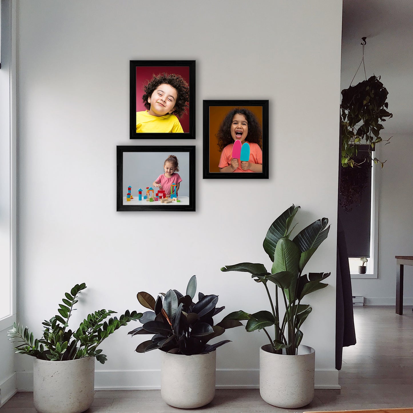 FRAME RANG Set of 3 Black Photo Frames (3 – 6x8 Inch) | Wall Photo Frame Set for Home Décor & Gallery Wall